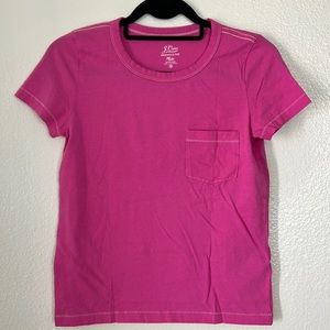 J. Crew Essential Pocket Tee - Pink
